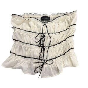 ANIMARI tube-top front bow tie size large